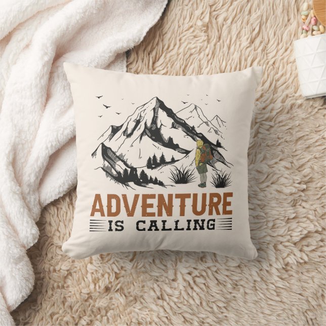 Adventure Is Calling Throw Pillows (Blanket)