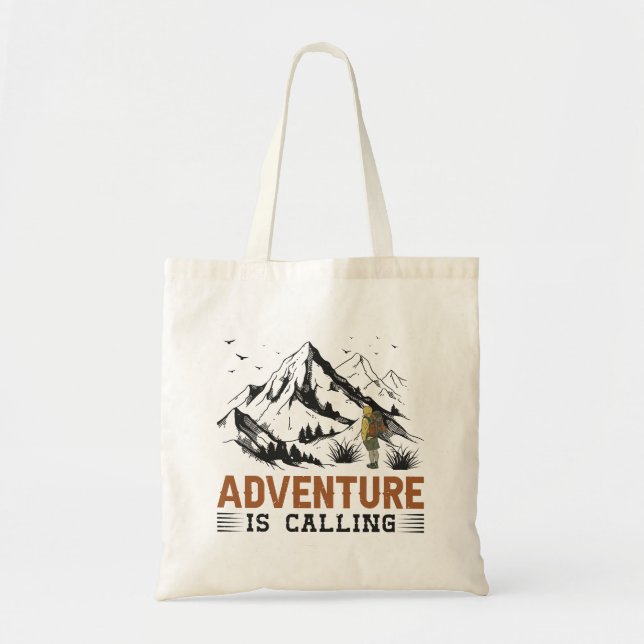Adventure Is Calling Tote Bag (Front)