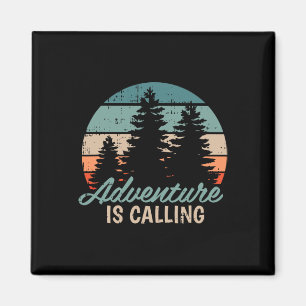 Adventure Is Calling Travel Mountain Hiking Hiker Magnet