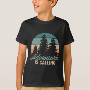 Adventure Is Calling Travel Mountain Hiking Hiker T-Shirt