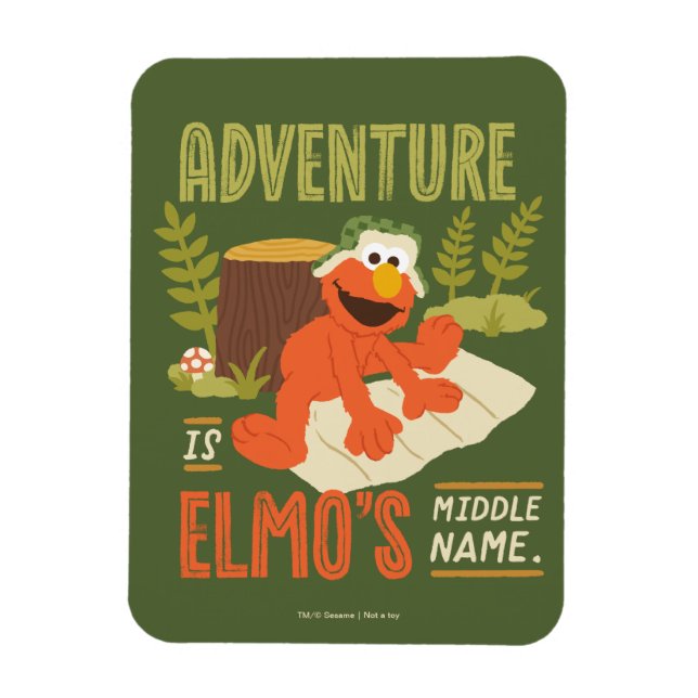 Adventure is Elmo's Middle Name Magnet (Vertical)