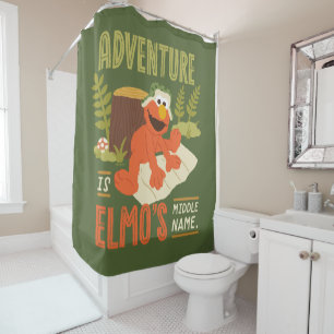 Adventure is Elmo's Middle Name Shower Curtain