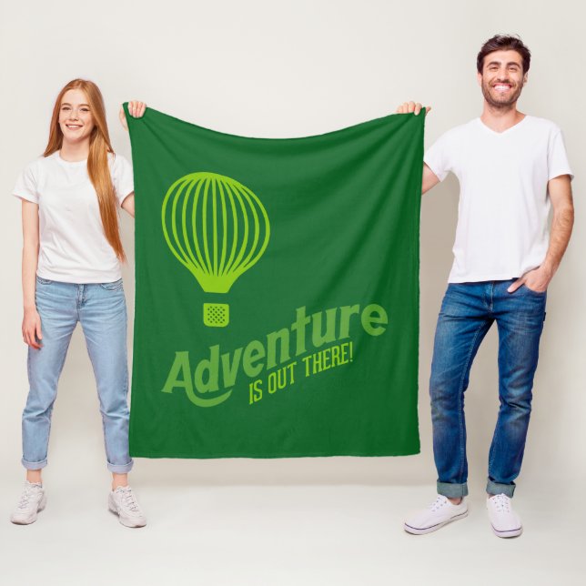 Adventure is out there 2 fleece blanket (In Situ)