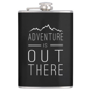 Adventure is Out There Hip Flask