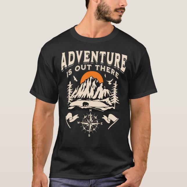 Adventure Is Out There  T-Shirt (Front)