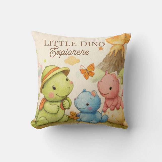 Adventure Kids Pillow | Balloon Bear & Bunny (Front)