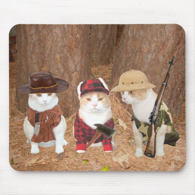 Adventure Kitties Mouse Mat (Front)