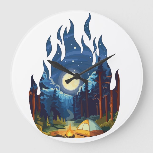  adventure  large clock (Front)