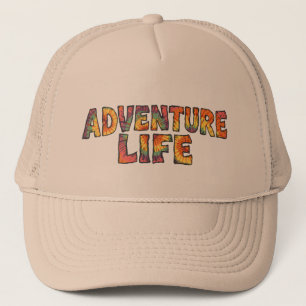 Adventure Life Retro Tie Dye Wanderlust Graphic Trucker Hat