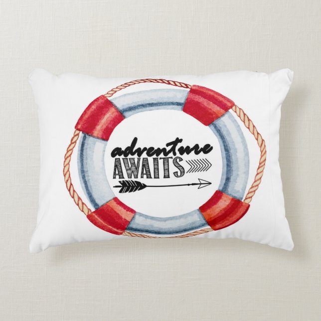Adventure Life Ring Decorative Cushion (Front)
