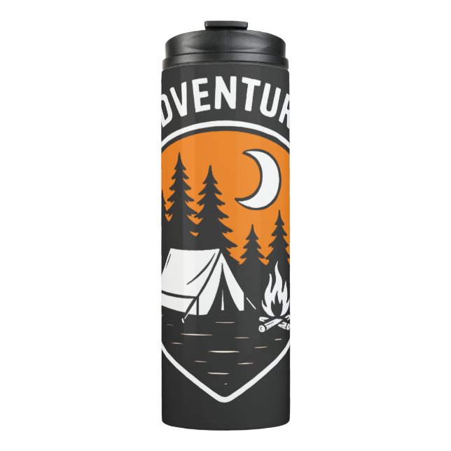 Adventure Men's Basic T-Shirt Thermal Tumbler (Front)
