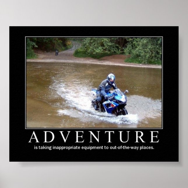 Adventure motivational poster (Front)