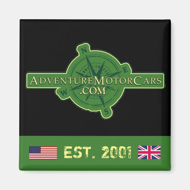 ADVENTURE MOTOR CARS MAGNET (Front)