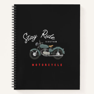 Adventure motorcycle notebook