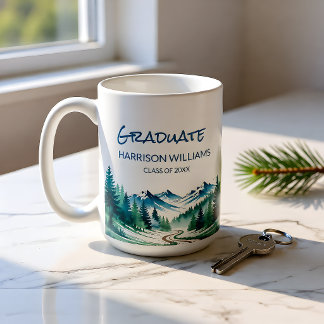 Adventure Mountain Graduate Gift Coffee Mug