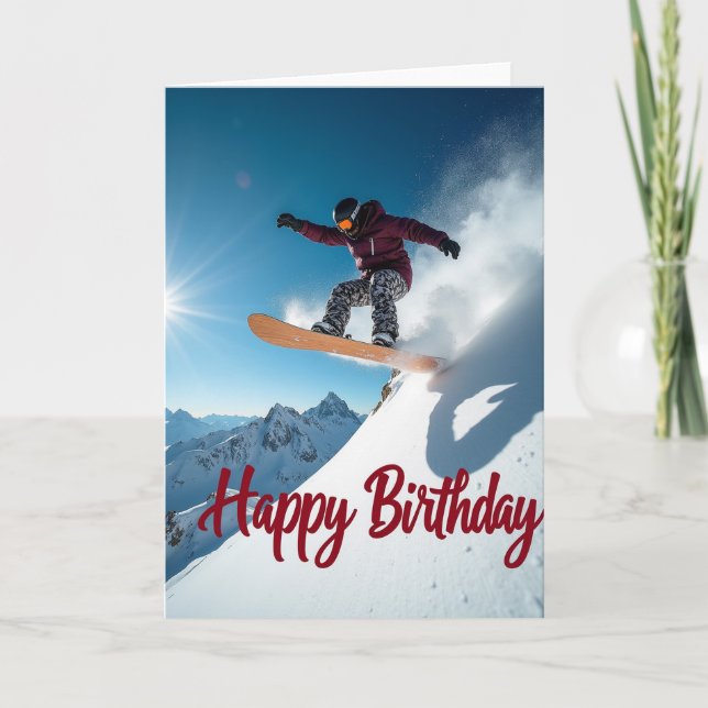 Adventure Mountain Jump Card (Front)
