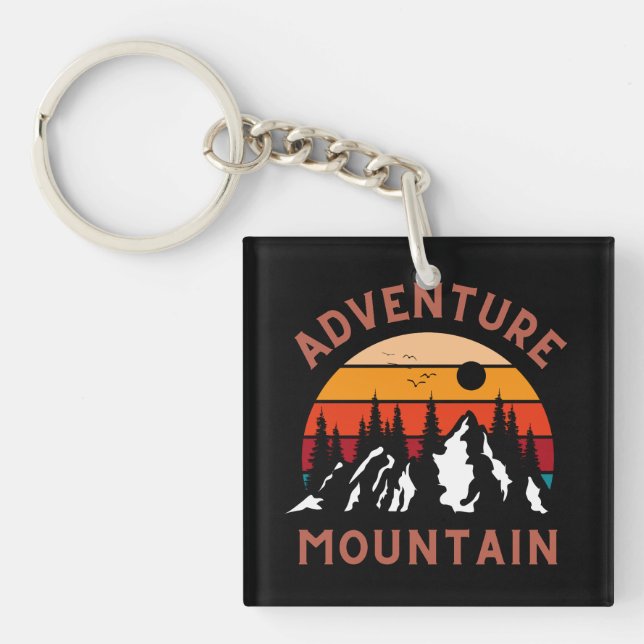 Adventure Mountain Key Ring (Front)