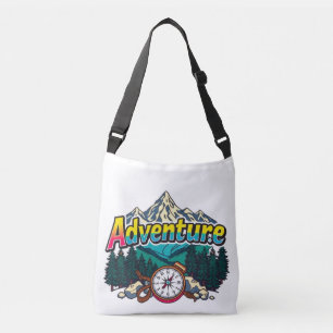 Adventure Mountain – Outdoor Hiking Nature Design Crossbody Bag