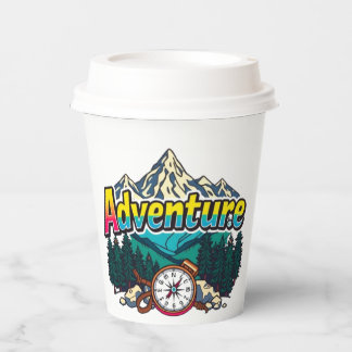 Adventure Mountain – Outdoor Hiking Nature Design Paper Cups
