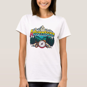 Adventure Mountain – Outdoor Hiking Nature Design T-Shirt