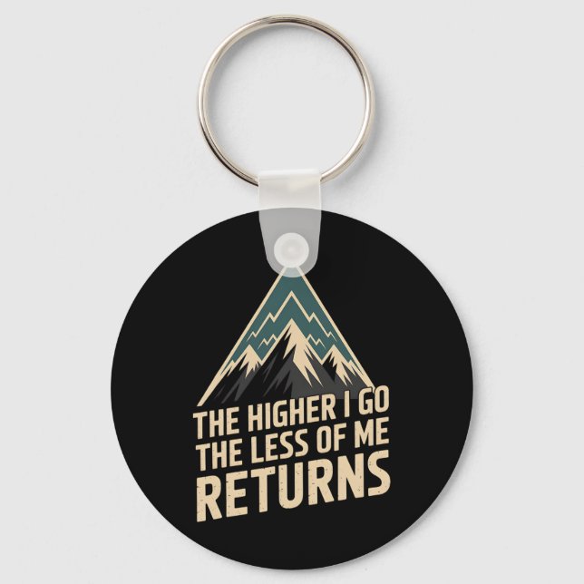 Adventure Mountain Range Climbing Peaks Explorer V Key Ring (Front)