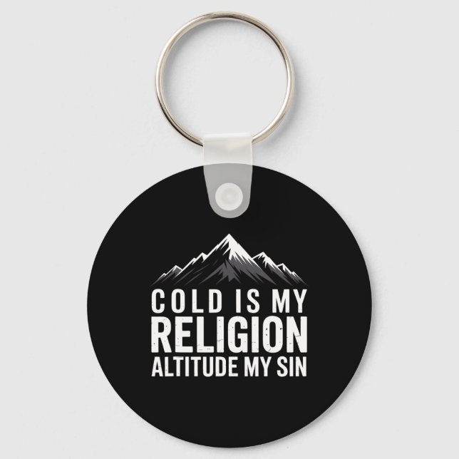 Adventure Mountain Range Climbing Peaks Explorer V Key Ring (Front)