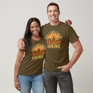 Adventure Mountain Sunset Keep It Simple Hiking T-Shirt