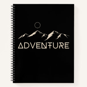 Adventure Mountains Moon Notebook