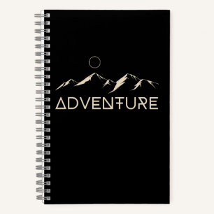 Adventure Mountains Moon Notebook
