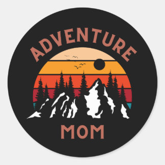 Adventure Mum Classic Round Sticker