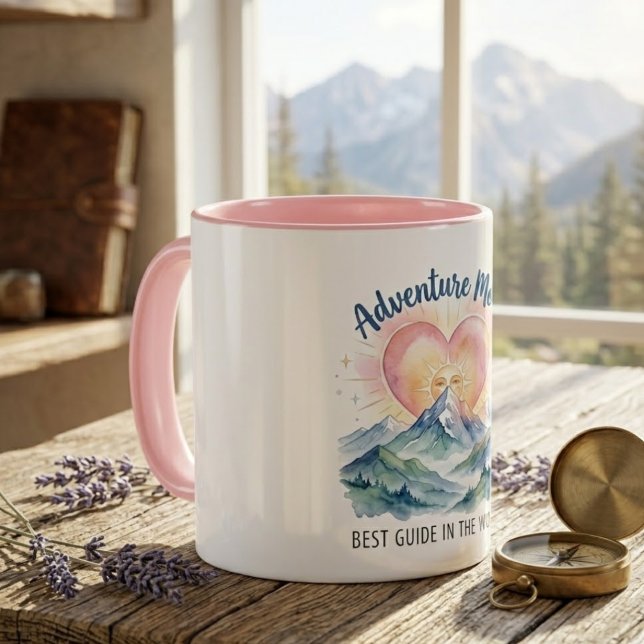 Adventure Mum Watercolor Mountain Mug (Creator Uploaded)