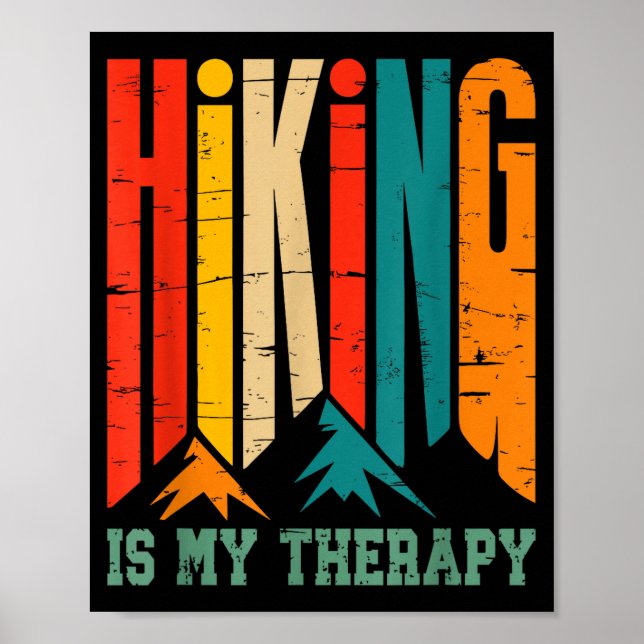Adventure nature camping mountain hiking is poster (Front)