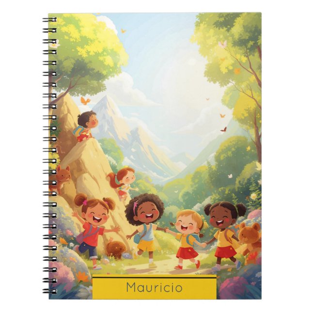 Adventure Notes – Custom Kids Hiking Notebook (Front)