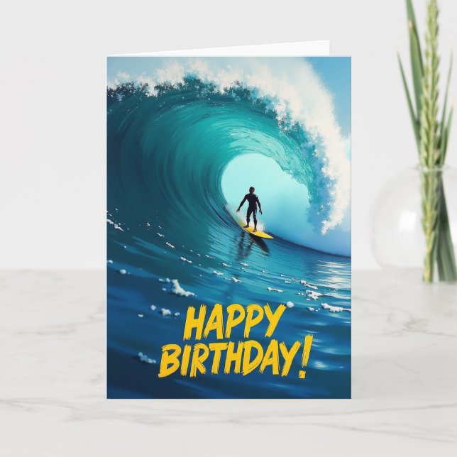 Adventure Ocean Wave Card (Front)