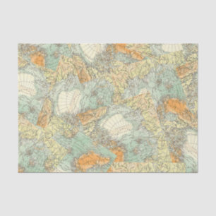 Adventure Old Vintage Map Decoupage Tissue Paper
