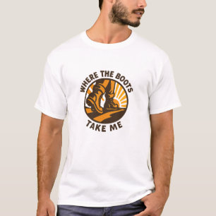 Adventure Path Golden Boots Design T-Shirt