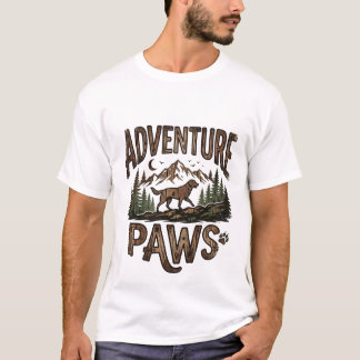 Adventure Paws - Hiking Dog Mountain T-Shirt