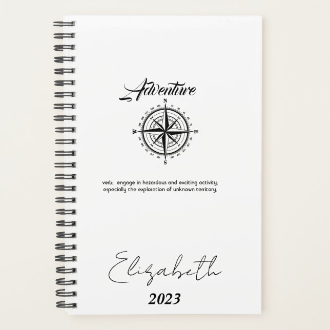 Adventure personalised, custom year planner (Front)