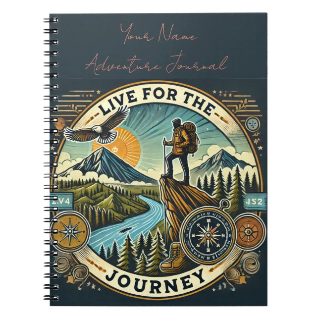Adventure - Personalised Spiral Notebook (Front)