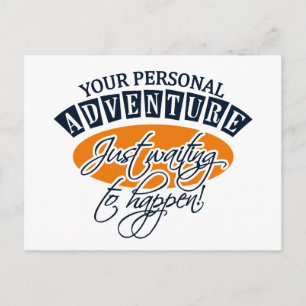 ADVENTURE postcard - customisable