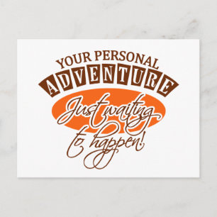 ADVENTURE postcard - customisable
