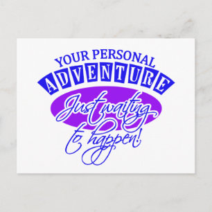 ADVENTURE postcard - customisable