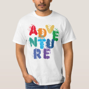 ADVENTURE Rainbow Lettering T-Shirt