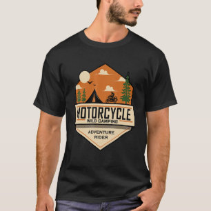 Adventure Rider Motorbike Wild Camping Off Road Mo T-Shirt