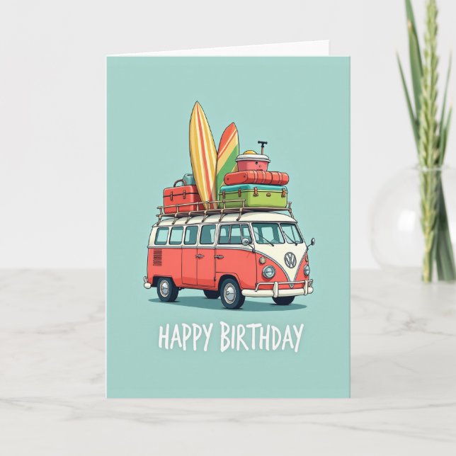 Adventure Rv Birthday Card (Front)