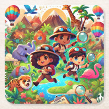 Adventure Seekers Paper Coaster