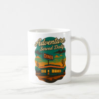 Adventure Served Daily Retro Diner Print