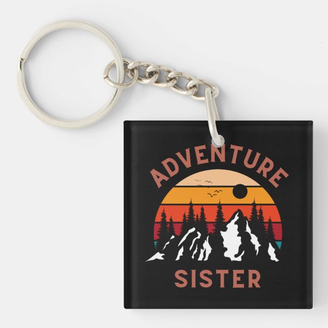 Adventure Sister Key Ring (Front)