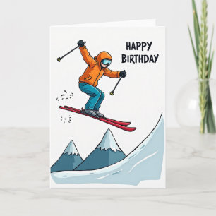 Adventure Ski Jump Card
