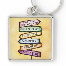 Adventure Street Sign Travel Art